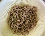 冷んやり☆さば缶とろろそば作り方1写真