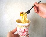 カップヌードルのスープで打ったうどんの麺作り方3写真