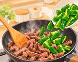 ごはんが進む♪牛肉とピーマンの厚揚げ炒め作り方3写真