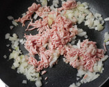 不器用卵白ソース魯肉飯風挽肉丼作り方2写真