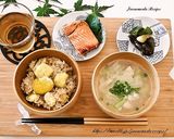 炊飯器で作る☆栗ごはん作り方8写真
