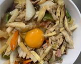 お一人様野菜たっぷりビビンバウインナー丼作り方20写真