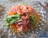 野菜たっぷり、赤かぼちゃの冷やし中華風作り方4写真