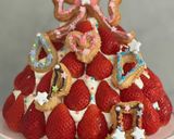 プリキュアバースデー♡いちごツリーケーキ作り方7写真
