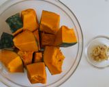 ほっこり♪かぼちゃのそぼろ煮作り方1写真