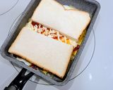 朝食☆ホットサンド(エッグ＆チーズ)作り方4写真
