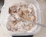 レンジで簡単米粉のバナナココア蒸しパン作り方2写真