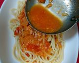 野菜と鶏肉のミートスープパスタ作り方3写真