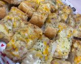 ベーコンマッシュポテトのバゲットピザ作り方7写真
