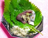 秋！戻り鰹のお造り 食べ方①さっぱり巻き編作り方4写真