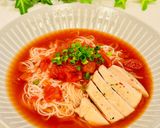 簡単！冷製トマトスープ素麺作り方4写真
