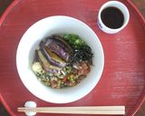 山形だしと揚げなすのぶっかけうどん作り方6写真