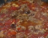 ハンバーグで作るミートソースパスタ作り方3写真