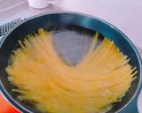＊シソ香る豚肉と長ネギのみぞれパスタ＊作り方3写真