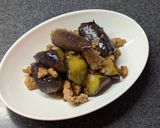 ナスと豚ひき肉の醤油&ニンニク麹炒め作り方5写真
