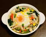 レンジで、ほうれん草の彩り巣篭もり作り方4写真