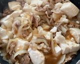 【豚バラで】肉豆腐作り方5写真