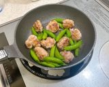 豚団子とスナップエンドウと卵の豆鼓醤炒め作り方6写真