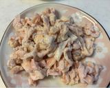 春雨＆鶏皮のとろみスープ作り方1写真