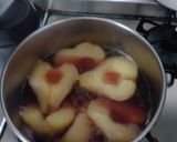 おつとめ品☆洋梨で赤ワイン煮♡コンポート作り方2写真