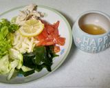さっぱり♡塩レモンの冷たいサラダうどん♡作り方2写真