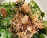 簡単副菜♪オクラとワカメの梅おかか和え作り方2写真