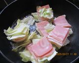 キャベツとほうれん草ベーコンのトロ煮😋作り方2写真