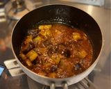 麻婆豆腐の素で煮るだけ!茄子だけ麻婆茄子作り方4写真