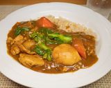 菜の花チキンカレー作り方12写真