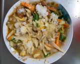 お一人様野菜たっぷりキムチウスター味炒飯作り方17写真