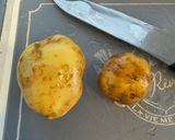 タラとジャガイモと豆腐の味噌汁作り方1写真