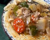 鍋リメイク　あんかけ焼きそうめん作り方6写真