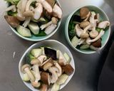 肉無豆腐コク旨クリーミー梅トマト味野菜炒作り方12写真