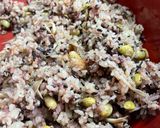 古米と塩こぶ枝豆のご飯（覚書）作り方4写真
