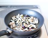 柚子胡椒も＋【茄子ベーコンの和風パスタ】作り方4写真