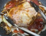 簡単!キノコと赤ワインソースのトンテキ作り方5写真