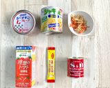ポリ袋で1分『乾物野菜とツナ缶カレー』作り方1写真