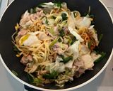【10分放置】無水フライパンでお焦げ焼きそば作り方6写真