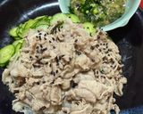 にら胡桃ペーストの豚しゃぶしゃぶ♪作り方7写真