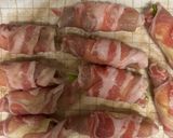 簡単　豚ロース薄切りとアスパラの肉巻きフライ作り方2写真