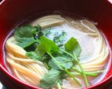 餅入り鶏つみれとせりの焼きあごだしつゆ作り方7写真