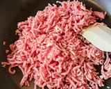 アスパラと挽き肉のデミグラスナポリタン🍝作り方2写真