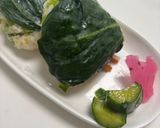 小松菜漬けのおにぎり作り方3写真