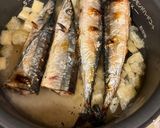 簡単　秋のサンマの炊き込みご飯作り方5写真