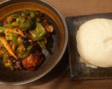 551の甘酢団子のピーマンきのこ炒め作り方6写真