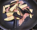 豚肉となす、ピーマンのバターポン酢炒め作り方3写真