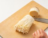 きのことカニカマのペペロンチーノ作り方1写真
