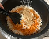 【新島学校給食】にんじんごはん作り方4写真