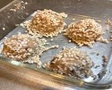2色で華やか！肉団子のもち麦蒸し作り方5写真