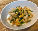 簡単！鳥肩肉のニラ玉炒め作り方6写真